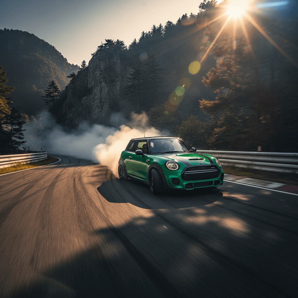 Mini‑Cursy drifting around a black hole